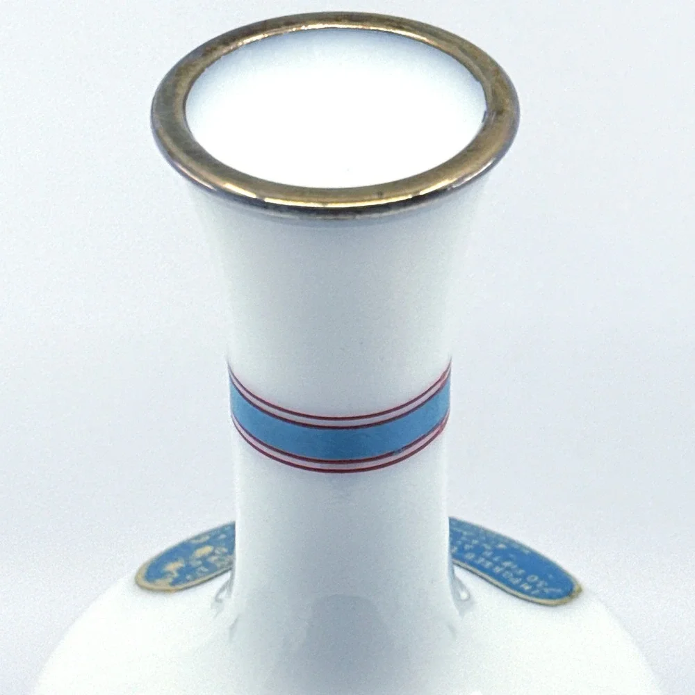 Vintage Grand Marnier Milk Glass Decanter Cuvee Speciale Greco Roman W/ Stopper